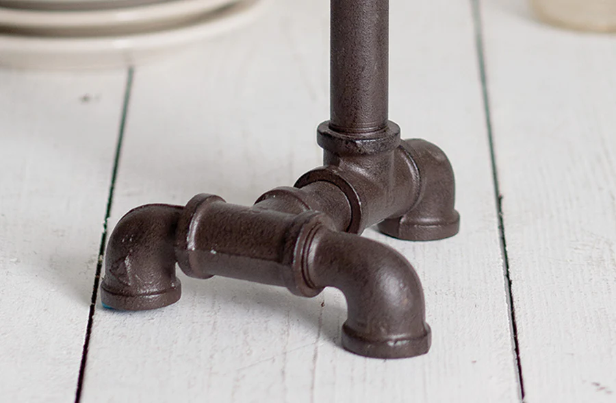 Utilitarian Cast Iron Paper Towel Holder