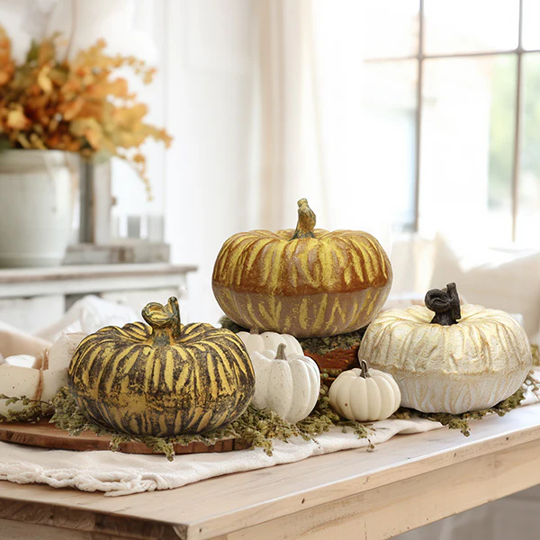 Distressed Clay Pumpkin, Choose Your Color