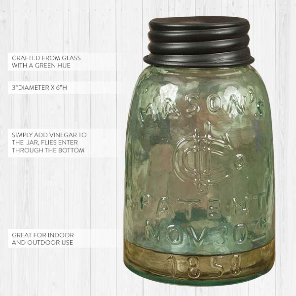 Mason Jar Fruit Fly Trap